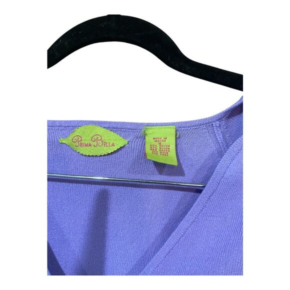 Y2K Prima Bella Top Women Small Purple - Picture 2 of 6